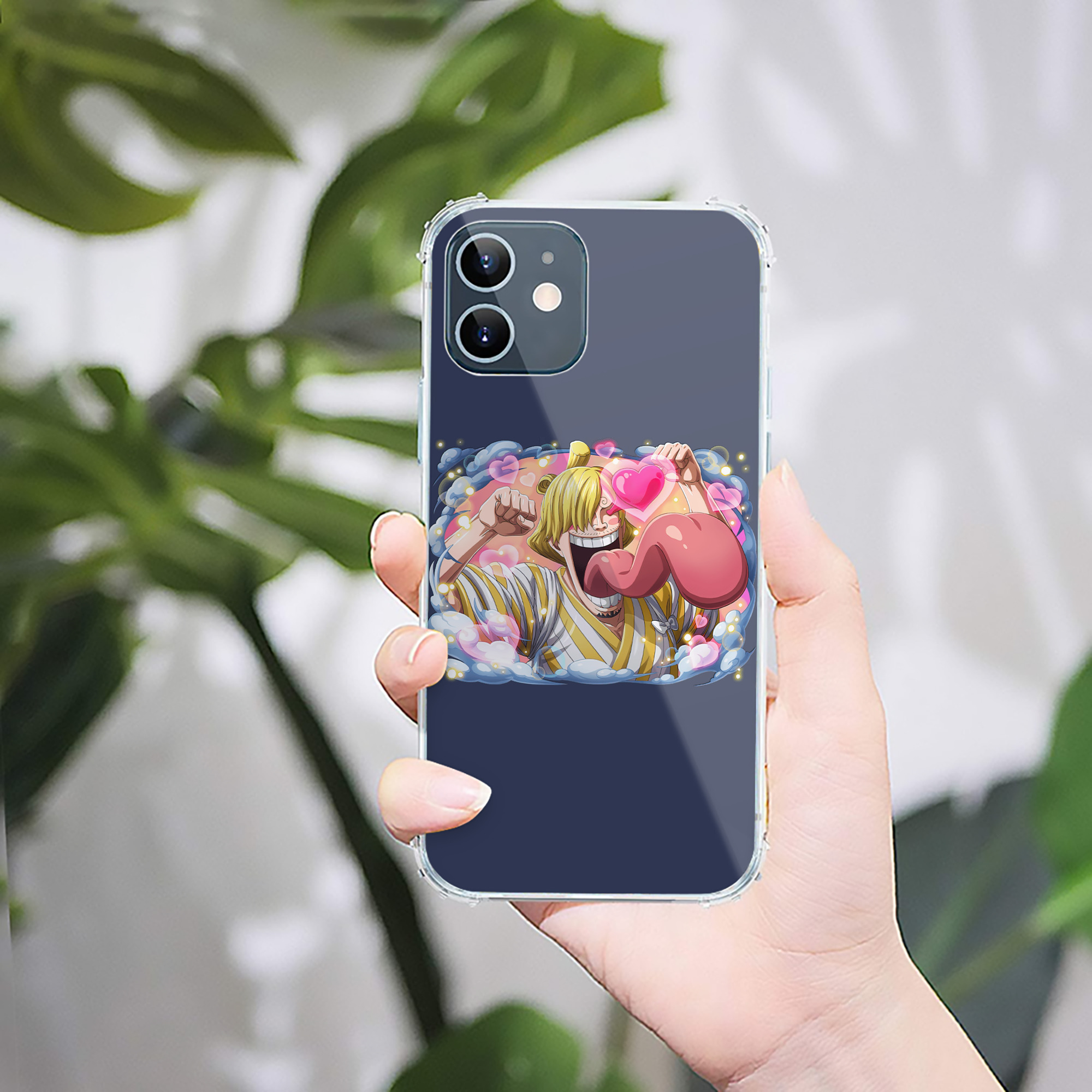 （画像用） ワンピース サンジ ONE PIECE Sanji 【iPhone 12シリーズ対応】透明スマホケース（クリアソフトケース）